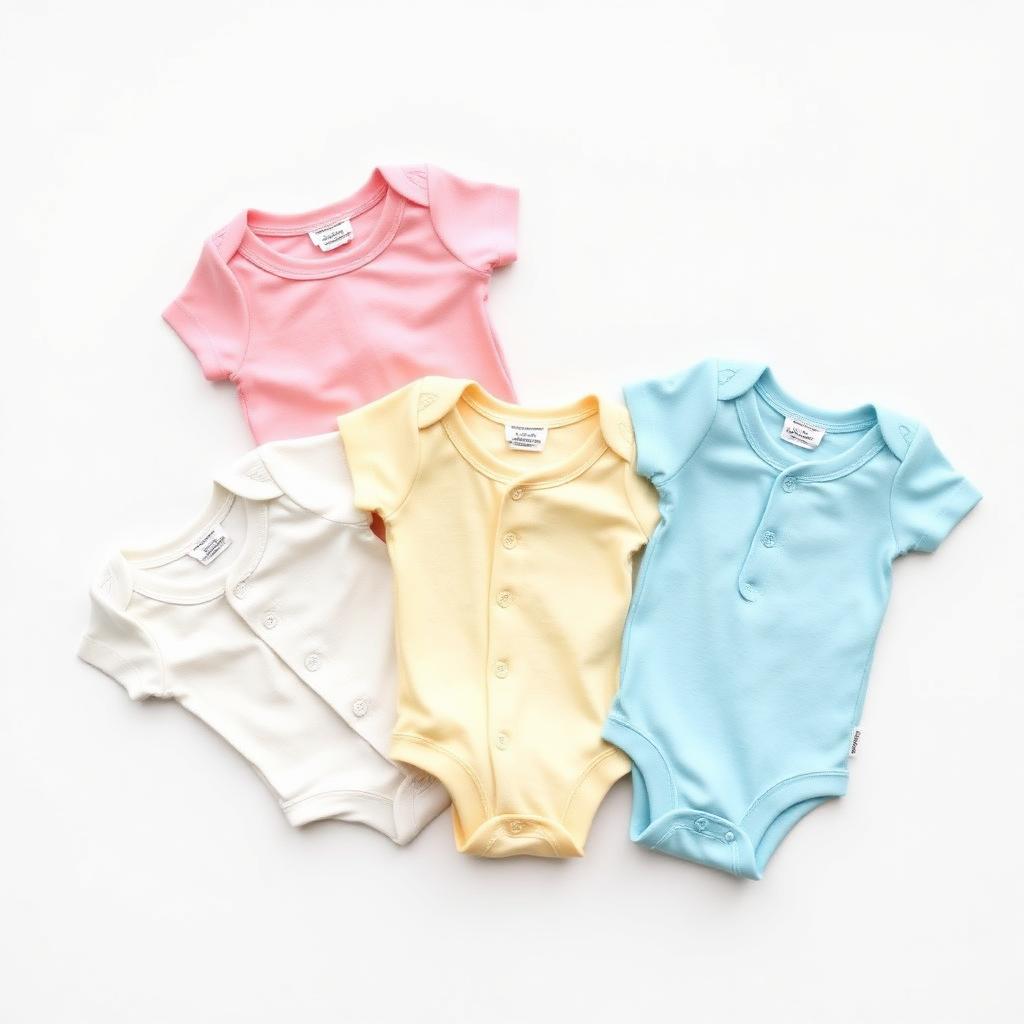 Pastel Baby Onesies Bundle (6pc)